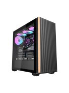 Darkflash DS900WS számítógépház + 4 ventilátor fekete