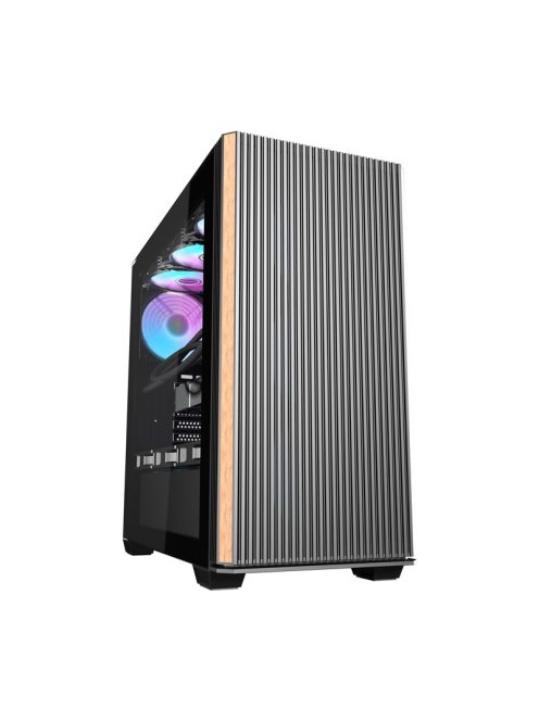 Darkflash DS900WS számítógépház + 4 ventilátor fekete