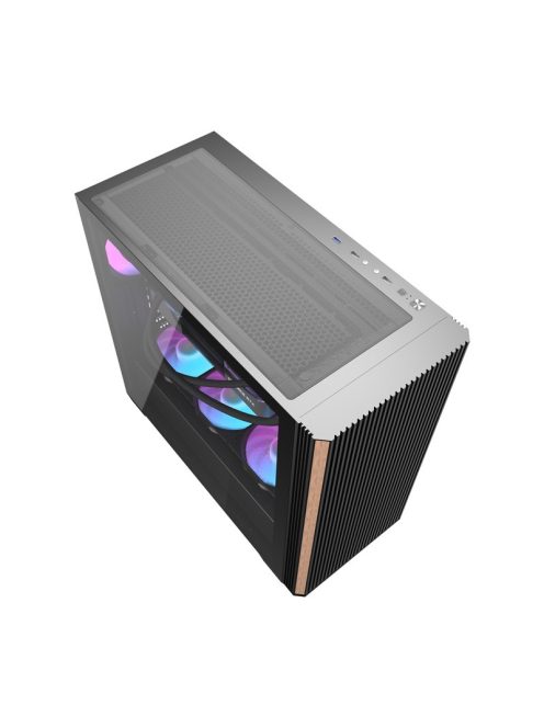 Darkflash DS900WS számítógépház + 4 ventilátor fekete