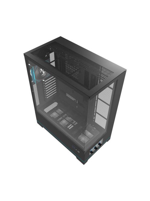 Darkflash DY451L PRO számítógépház ventilátorral fekete