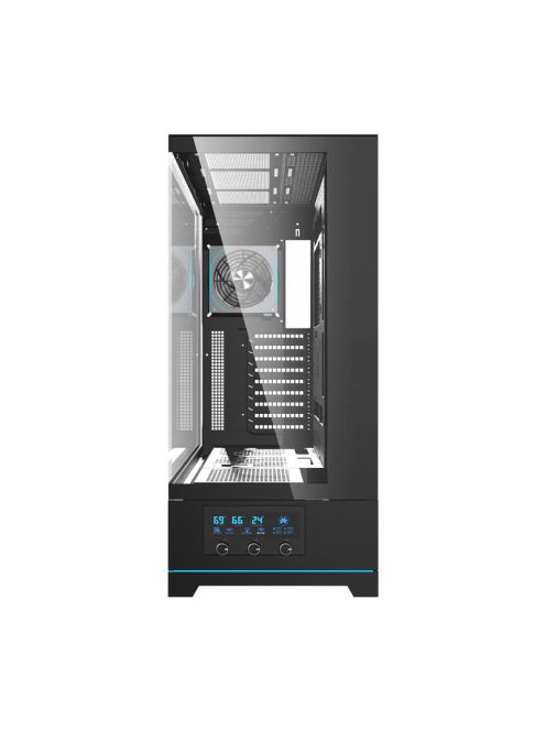 Darkflash DY451L PRO számítógépház ventilátorral fekete