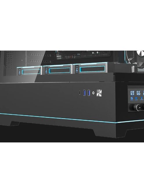 Darkflash DY451L PRO számítógépház ventilátorral fekete