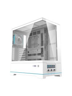   Darkflash DY451 PRO számítógépház + 1 ventilátor fehér