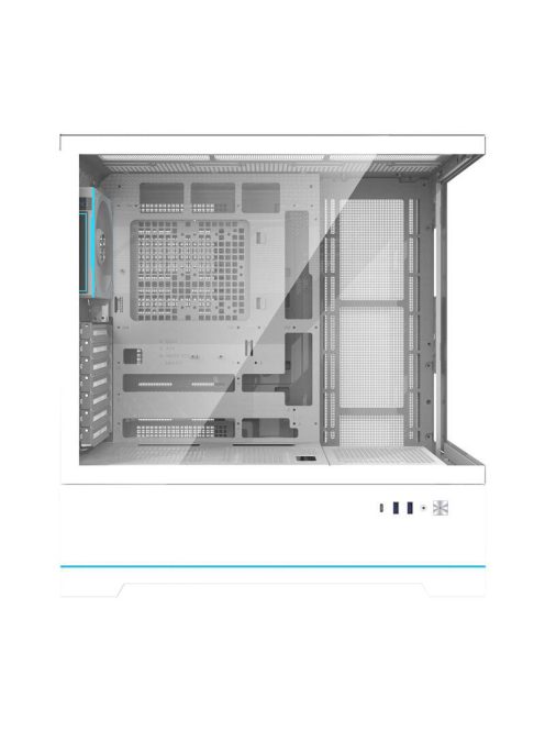 Darkflash DY451 PRO számítógépház + 1 ventilátor fehér
