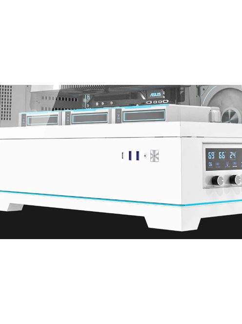 Darkflash DY451 PRO számítógépház + 1 ventilátor fehér