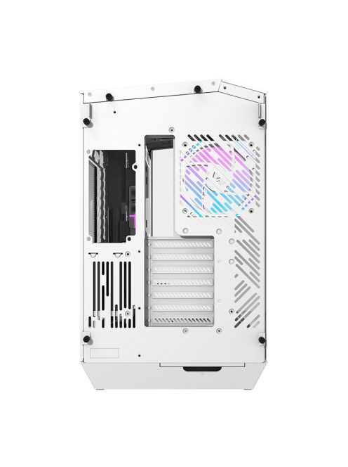 Darkflash DY470 számítógépház (fehér) + 4 ventilátor + GPU konzol