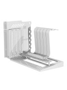 Darkflash DY470 számítógépház (fehér) + 4 ventilátor + GPU konzol