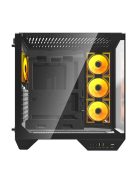 Darkflash DY470 számítógépház + 4 ventilátor fekete