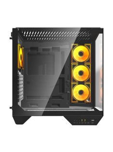 Darkflash DY470 számítógépház + 4 ventilátor fekete