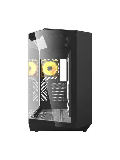 Darkflash DY470 számítógépház + 4 ventilátor fekete