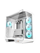 Darkflash DY470 számítógépház + 4 ventilátor fehér