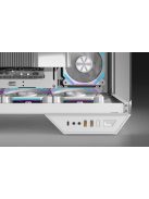 Darkflash DY470 számítógépház + 4 ventilátor fehér