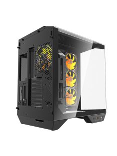   Darkflash DY470 számítógépház (fekete) + 4 ventilátor + GPU konzol