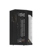 Darkflash DY470 számítógépház (fekete) + 4 ventilátor + GPU konzol