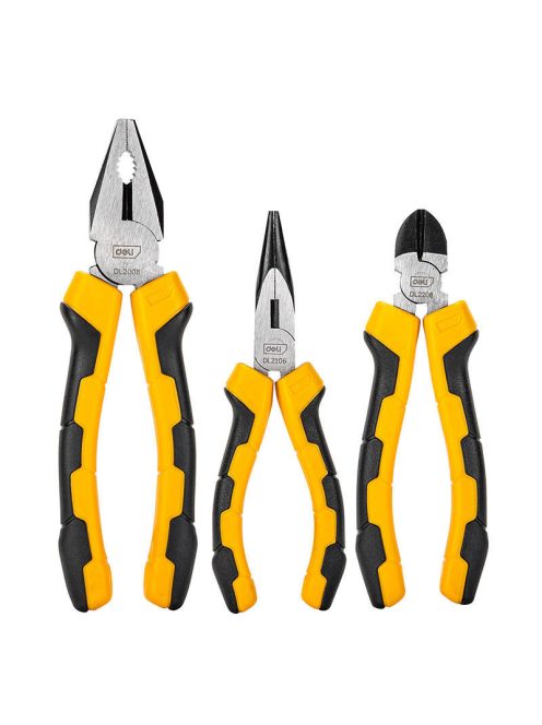 Deli Tools többcélú fogókészlet EDL2008-3, 3 részből áll
