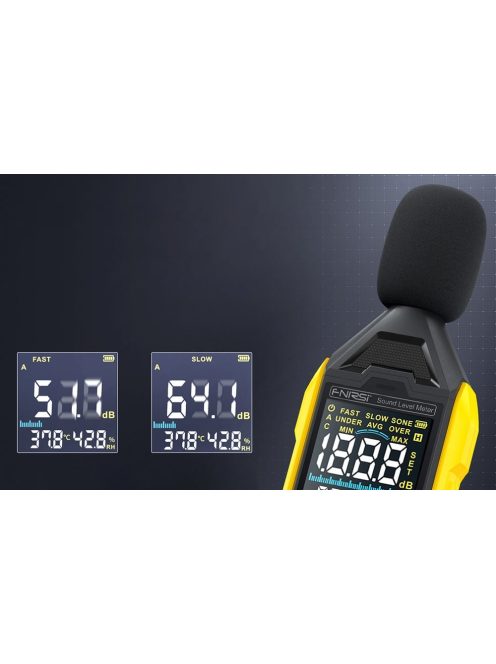 FNIRSI FDM01 zajdecibel mérőműszer