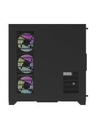 Darkflash FT418 PRO számítógépház + 7 ARGB ventilátor (fekete