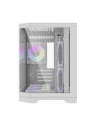 Darkflash FT418 számítógépház + 6 ARGB ventilátor fehér