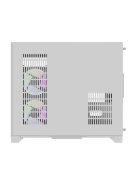 Darkflash FT418 számítógépház + 6 ARGB ventilátor fehér