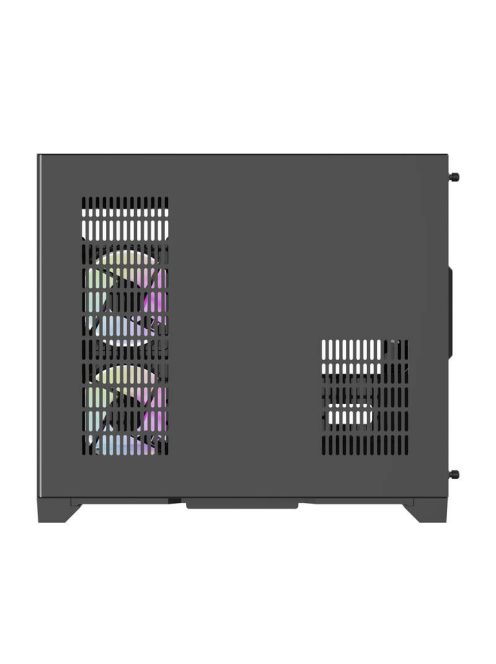 Darflash FT418 számítógépház + 6 ARGB ventilátor fekete