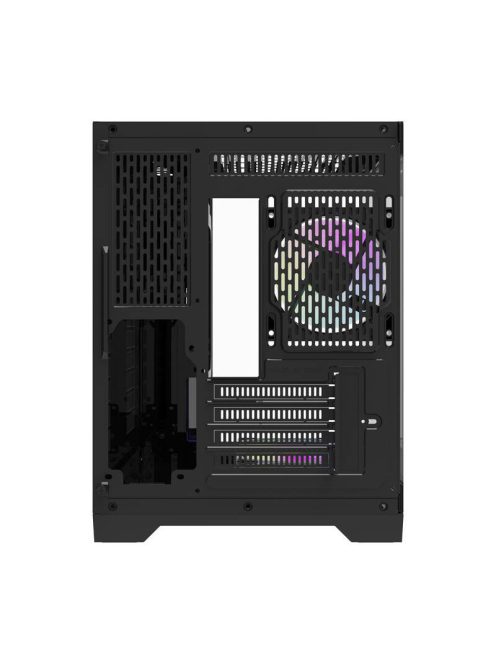 Darflash FT418 számítógépház + 6 ARGB ventilátor fekete