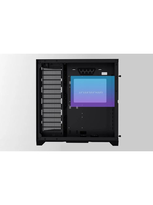 Darflash FT418 számítógépház + 6 ARGB ventilátor fekete