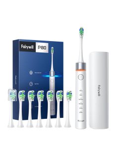   FairyWill P80 szónikus fogkefe készlet 8db. pótfejjel, tokkal