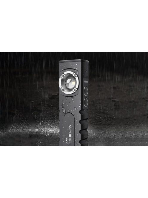 Superfire G20 multifunkciós zseblámpa, 470lm, USB