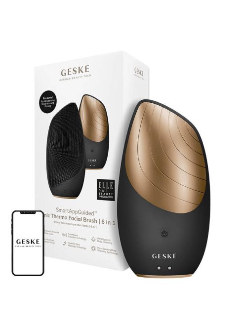 Geske 6 az 1-ben Okos szónikus thermo arctisztító készülék fekete