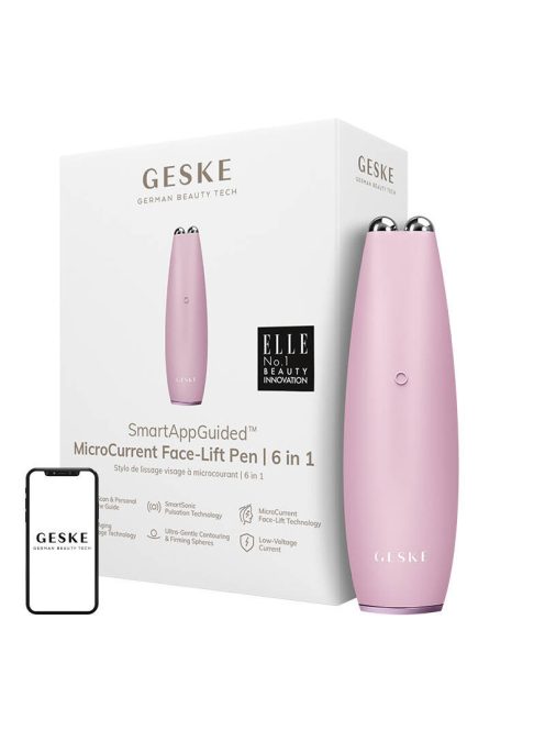 Geske 6 az 1-ben Okos ultrahangos arc lifting készülék rózsaszín