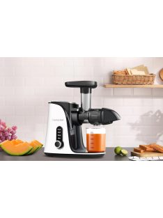   AMZCHEF Hidegen sajtoló, lassú zöldség-gyümölcsprés fehér