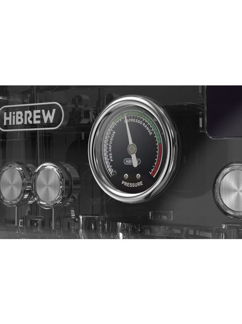 HiBREW H10A black hőmérsékletszabályzós  eszpresszógép fekete