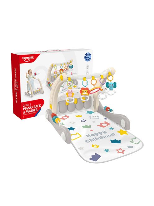 Interaktív oktatási 2 az 1-ben járókeret + zongora Huanger HE0621