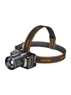 Superfire HL25 fejlámpa, 700lm, USB-C