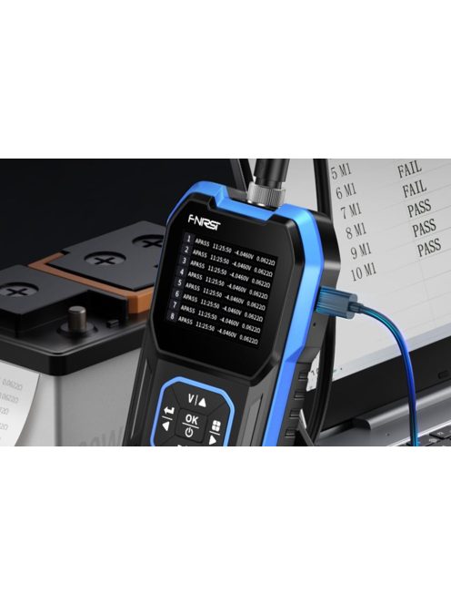 FNIRSI HRM-10 belső akkumulátor ellenállásmérő