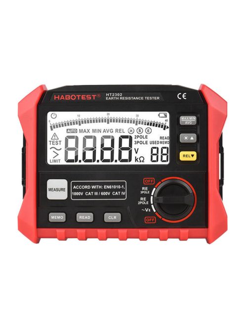Habotest HT2302 digitális földelés és ellenállás mérő