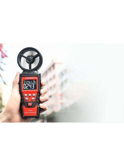 Habotest HT625B digitális szélsebességmérő, USB