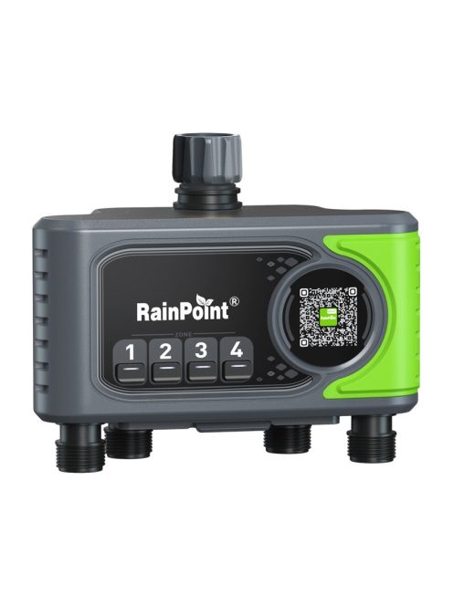 RainPoint WiFi 4 zónás öntözésvezérlő gateway-jel