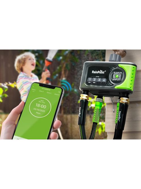 RainPoint WiFi 4 zónás öntözésvezérlő 
