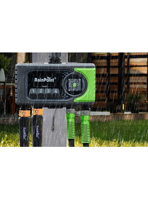 RainPoint WiFi 4 zónás öntözésvezérlő gateway-jel