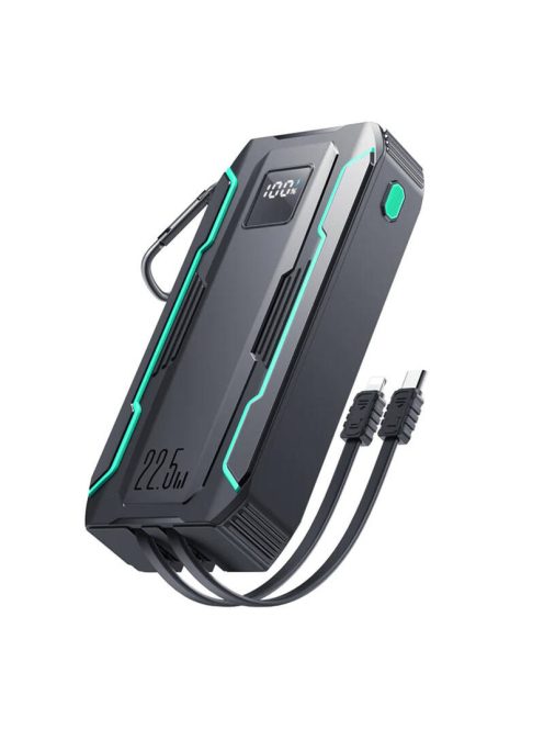 Powerbank Joyroom JR-L018 20000mAh, 22.5W, with Lightning + USB-C cable (black)