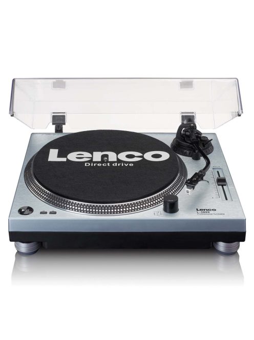 Lenco L-3809ME Direct drive lemezjátszó USB / PC kódolással Metál kék