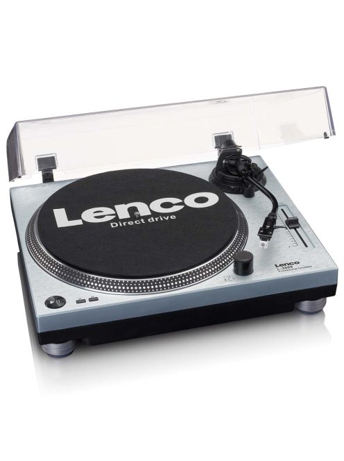 Lenco L-3809ME Direct drive lemezjátszó USB / PC kódolással Metál kék