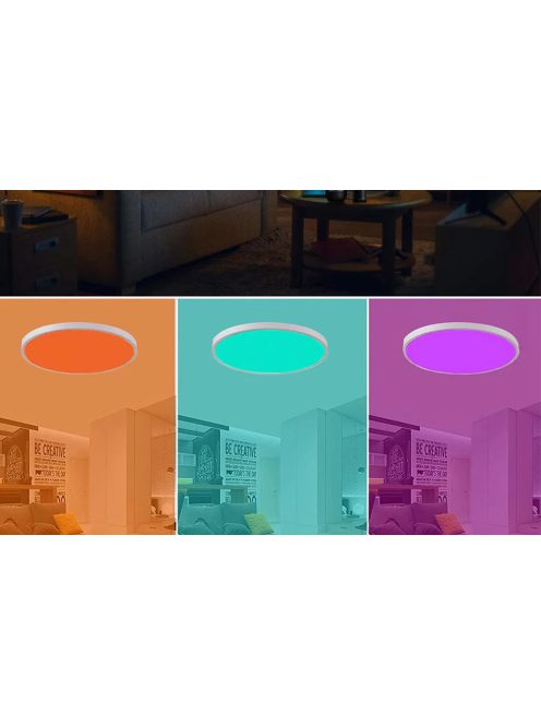 Gosund LB12 WiFi/Bluetooth intelligens mennyezeti lámpa, 1920lm, 30cm, 16M, Tuya + távirányító