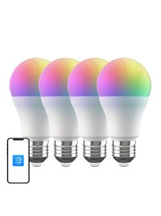 BroadLink LB4E27 intelligens WiFi LED RGB izzó, 4 db