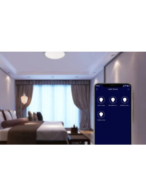 BroadLink LB4E27 intelligens WiFi LED RGB izzó, 4 db