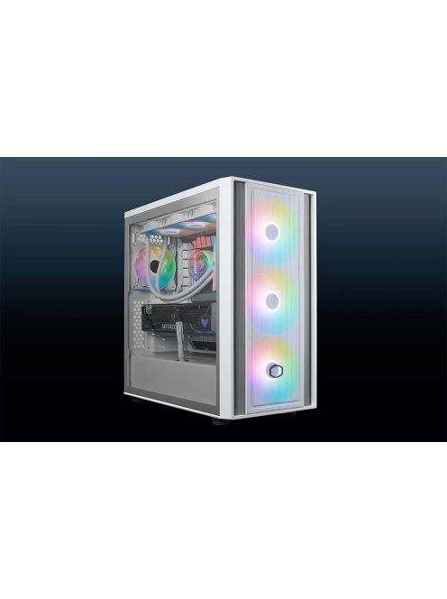 Cooler Master MasterBox 600 számítógépház fehér