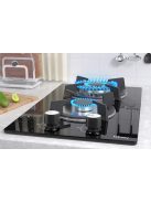 IsEasy MGBG-312A kétzónás gáztűzhely üvegpanellel