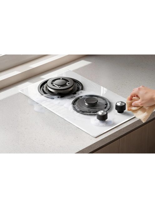 ISEASY MGBG-312A gázfőzőlap, 2 égő (fehér)