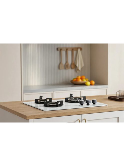 ISEASY MGBG-603 gáztűzhely, 3 égő (fehér)